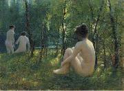 The Bathers, oil painting by Lionel Walden, Lionel Walden